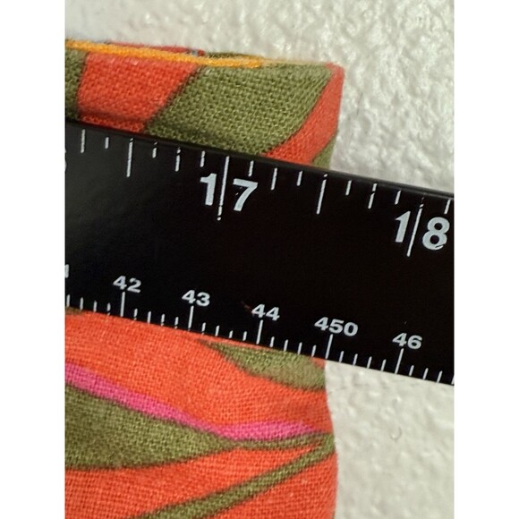 Calligraphie Anthropologie Bright Tropical‎ Linen Blend Pants Size L Beach Vacay - Picture 9 of 10